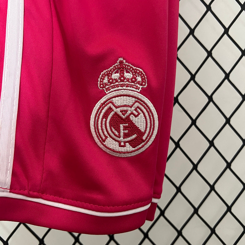 Conjunto Retrô Infantil Real Madrid ll 2014/15 - Modelo Torcedor