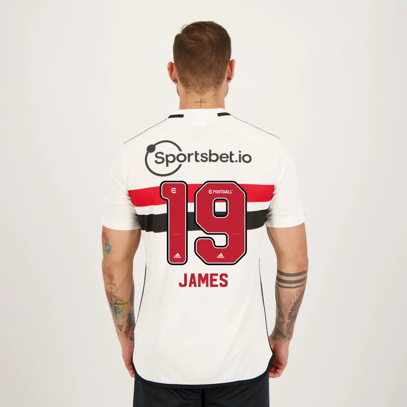 Camisa São Paulo l 2023/24 Branca - James N19